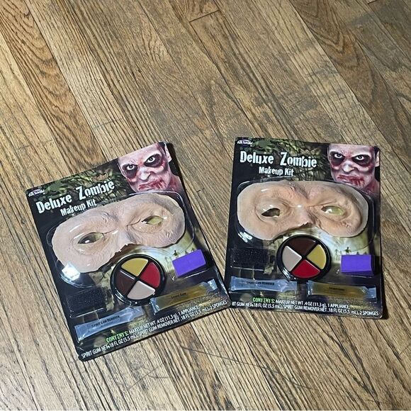 2 Deluxe Zombie Makeup Kit - Picture 1 of 4